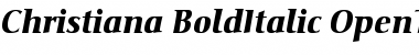 Download Christiana Bold Italic Font Title Preview