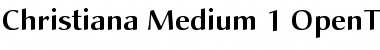 Download Christiana Medium Font Title Preview