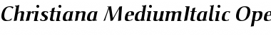 Download Christiana Medium Italic Font Title Preview