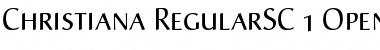 Download Christiana Regular Small Caps & Oldstyle Figures Font Title Preview