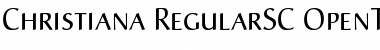Download Christiana SC Font Title Preview