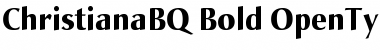 Download Christiana BQ Regular Font Title Preview