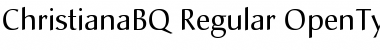 Download Christiana BQ Regular Font Title Preview