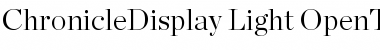 Download Chronicle Display Light Font Title Preview
