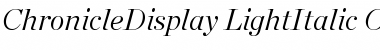 Download Chronicle Display Light Italic Font Title Preview