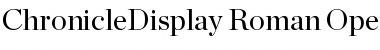 Download Chronicle Display Roman Font Title Preview