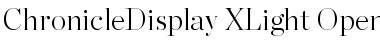 Download Chronicle Display Extra Light Font Title Preview