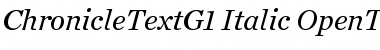 Download Chronicle Text G1 Italic Font