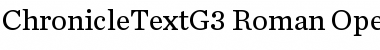 Download Chronicle Text G3 Roman Font Title Preview