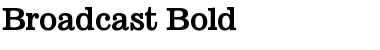 Download Broadcast Bold Font Title Preview