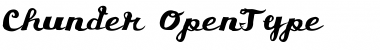 Download Chunder Regular Font Title Preview