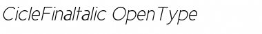 Download Cicle Fina Italic Font Title Preview
