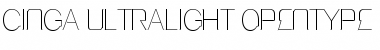 Download Cinga UltraLight Font Title Preview