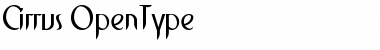 Download Cirrus Regular Font Title Preview
