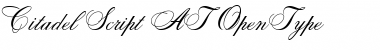 Download Citadel Script AT Regular Font Title Preview