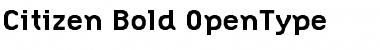 Download Citizen Bold Font Title Preview