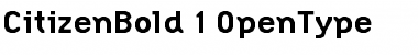 Download CitizenBold Regular Font Title Preview