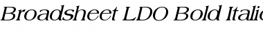 Download Broadsheet LDO Bold Italic Font Title Preview