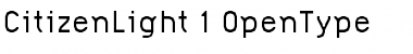 Download CitizenLight Regular Font Title Preview