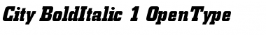 Download Berthold City Bold Italic Font Title Preview