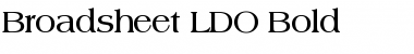Download Broadsheet LDO Bold Font Title Preview