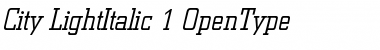 Download Berthold City Light Italic Font Title Preview