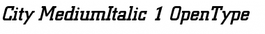 Download Berthold City Medium Italic Font Title Preview