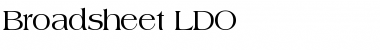 Download Broadsheet LDO Font Title Preview