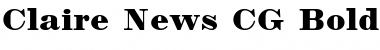 Download Claire News CG Bold Regular Font Title Preview