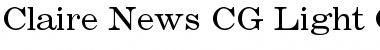 Download Claire News CG Light Regular Font Title Preview