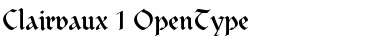 Download Clairvaux Regular Font Title Preview