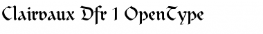 Download Clairvaux Dfr Font Title Preview
