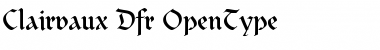 Download Clairvaux Dfr Font Title Preview
