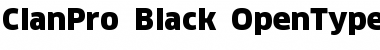Download ClanPro Black Font