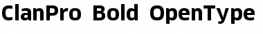 Download ClanPro Bold Font Title Preview