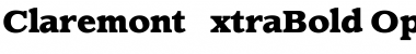 Download ClaremontExtraBold Regular Font Title Preview