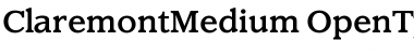 Download ClaremontMedium Regular Font Title Preview