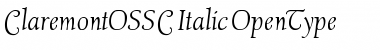 Download ClaremontOSSC-Italic Regular Font Title Preview