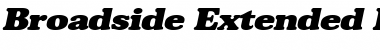 Download BroadsideExtended Italic Font Title Preview