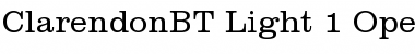Download Clarendon Light Font Title Preview
