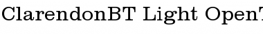 Download Clarendon Light Font Title Preview