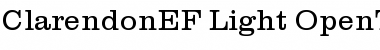 Download ClarendonEF Light Font Title Preview