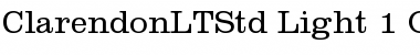 Download Clarendon LT Std Light Font Title Preview