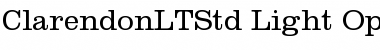 Download Clarendon LT Std Light Font Title Preview