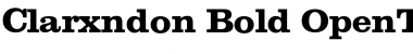 Download Clarxndon Bold Font Title Preview