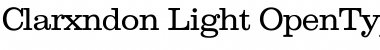 Download Clarxndon Light Font Title Preview