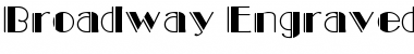 Download Broadway Engraved Regular Font Title Preview