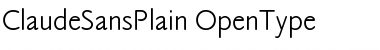 Download Claude Sans Plain Font Title Preview