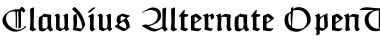 Download Claudius Alternate Regular Font Title Preview