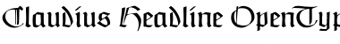 Download Claudius Headline Regular Font Title Preview